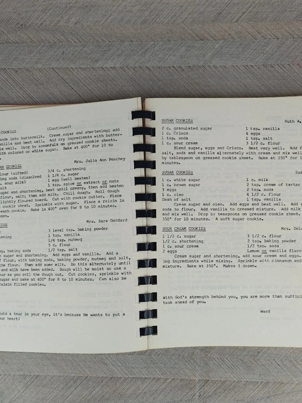 Recipes From Keystone Kitchens Ladies Auxiliary 1977 Spiral-Bound Cookbook